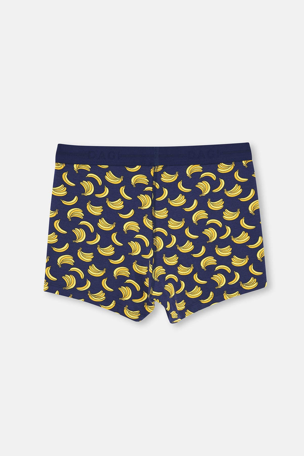 Lacivert Muz Desenli Pamuklu Boxer