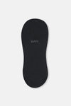 Black WOMENS ALL BLACK MODAL INVISIBLE SOCKS