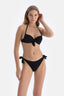 Siyah Kalın Bağcıklı Bikini Alt