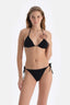 Siyah Düşük Bel Spagetti Bikini Altı