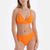 Turuncu Yanı Büzgülü Bikini Alt