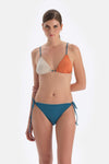 Petrol Mavi Düşük Bel Spagetti Bikini Altı