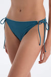 Petrol Mavi Düşük Bel Spagetti Bikini Altı