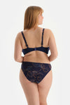 Lacivert Yüksek Bel Bikini Altı