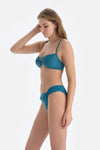 Petrol Mavi Düşük Bel Bikini Altı