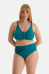 Yeşil Yüksek Bel Bikini Alt