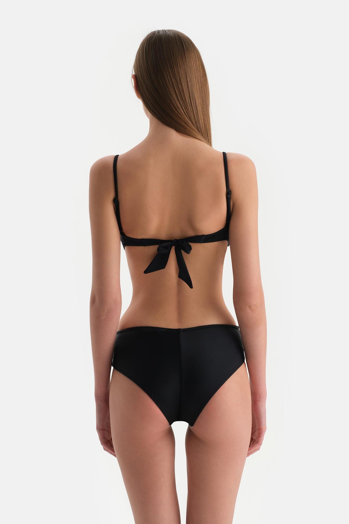Siyah Orta Bel Bikini Alt