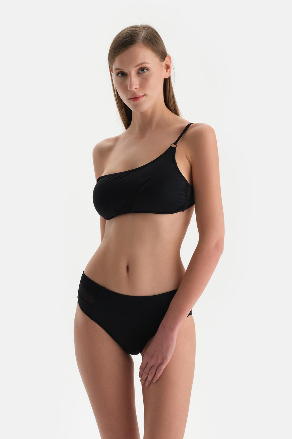 Siyah Orta Bel Bikini Alt