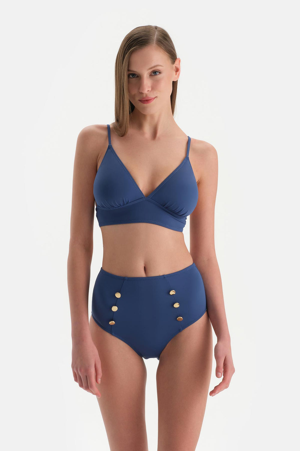 Indigo Yüksek Bel Bikini Altı