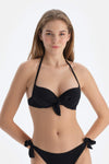 Siyah Kaplı Bikini Üstü