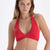 Kırmızı Üçgen Geniş Bikini Üst