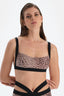 Kahverengi Leopar Bralet Bikini Üstü