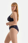 Lacivert Korseli Toparlayıcı Bikini Üstü