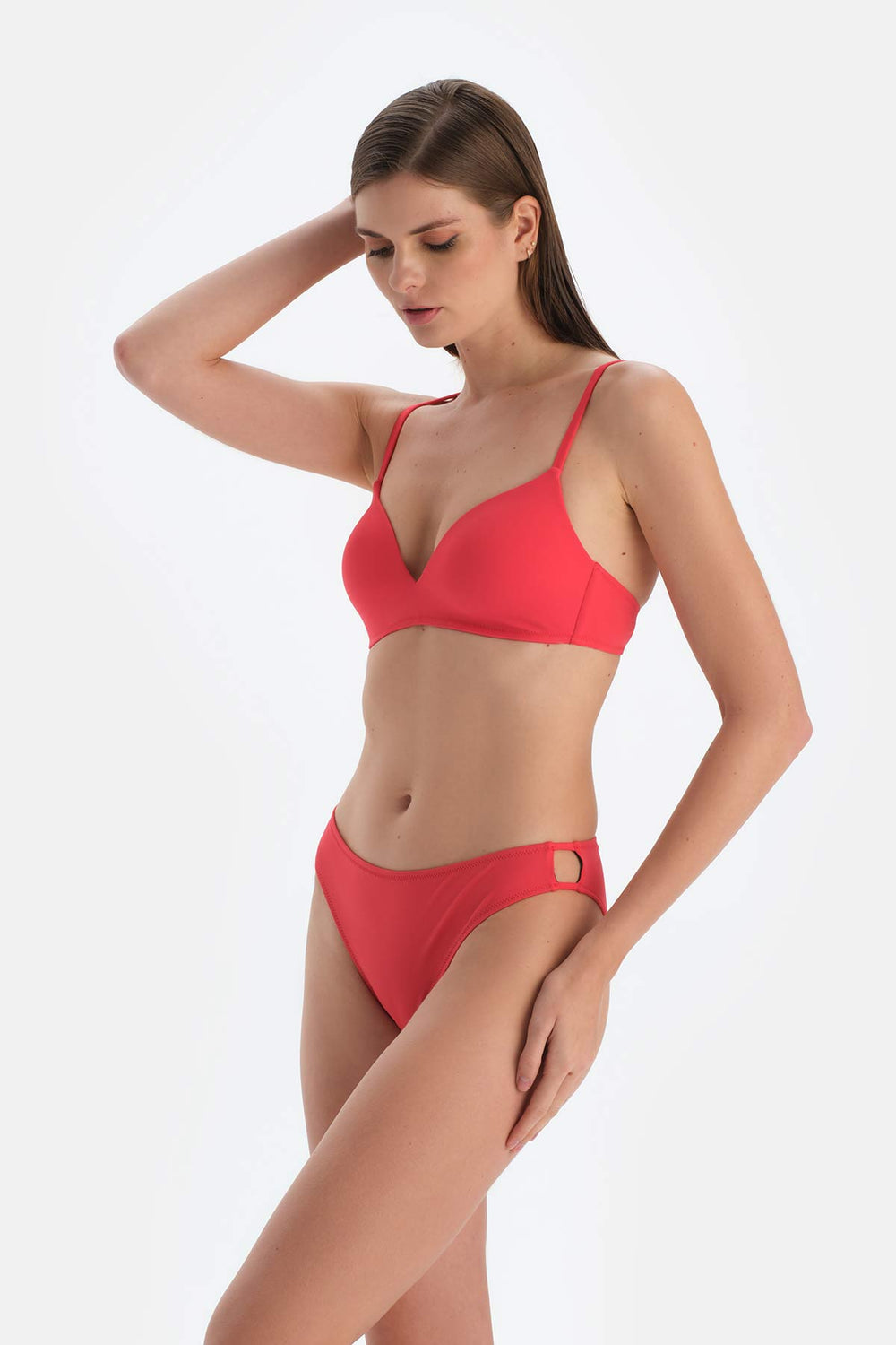 Kırmızı Kaplı Bikini Üstü