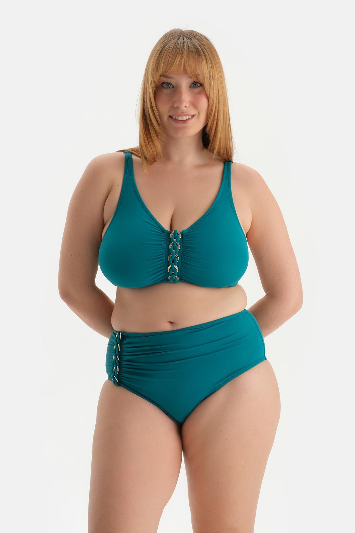 Yeşil Korseli Toparlayıcı Bikini Üst