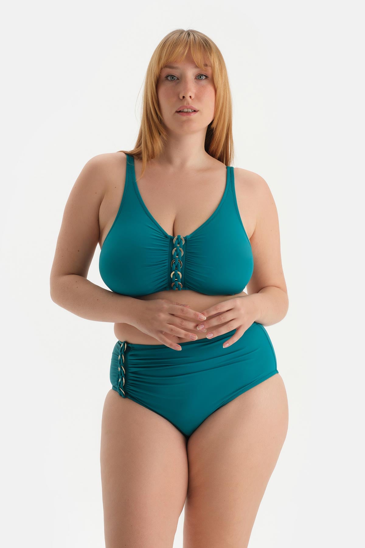 Yeşil Korseli Toparlayıcı Bikini Üst