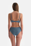 Lacivert Yüksek Bel Bikini Altı