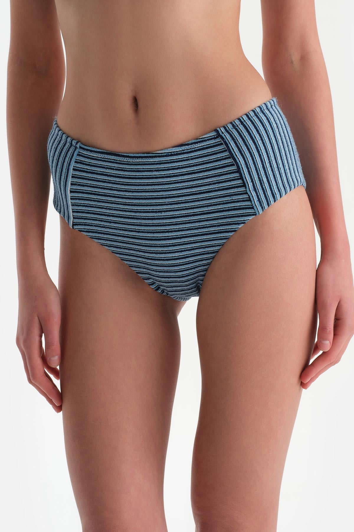 Lacivert Yüksek Bel Bikini Altı