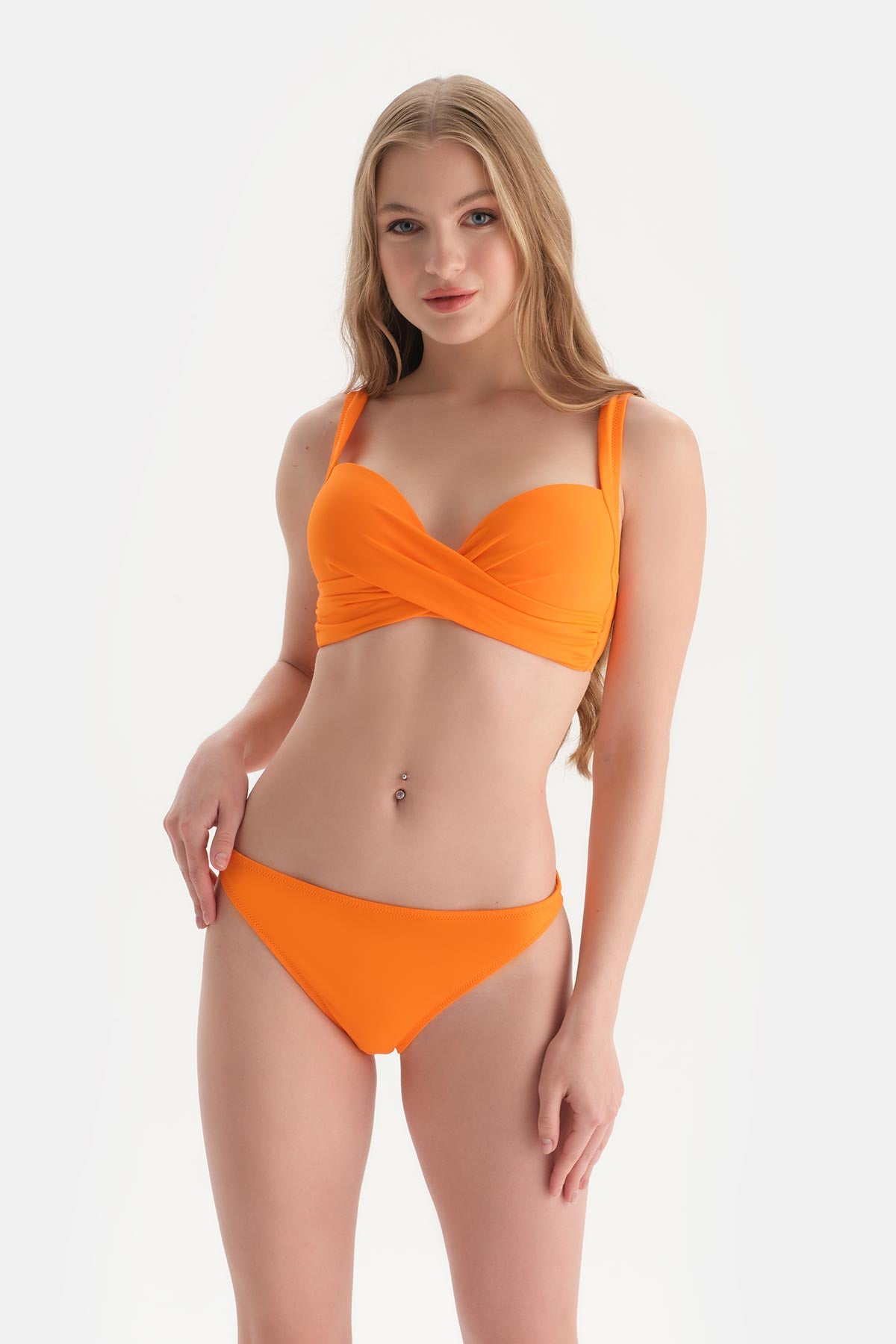 Orange BIKINI TOP WITH CUP