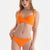 Orange BIKINI TOP WITH CUP