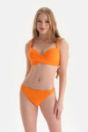 Orange BIKINI TOP WITH CUP