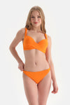 Orange BIKINI TOP WITH CUP