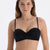 Black STRAPLESS BIKINI TOP WITH CUP