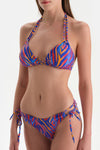 Sax Mavisi Üçgen Küçük Bikini Üst