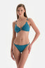 Petrol Mavi Üçgen Bikini Üst