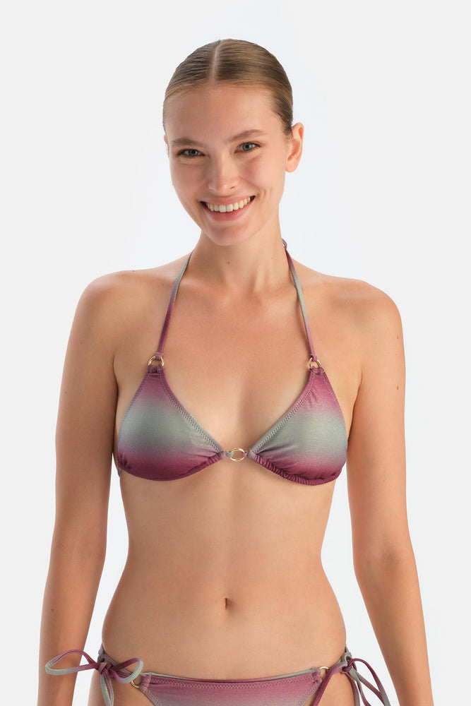 Multicolor Üçgen Küçük Bikini Üst