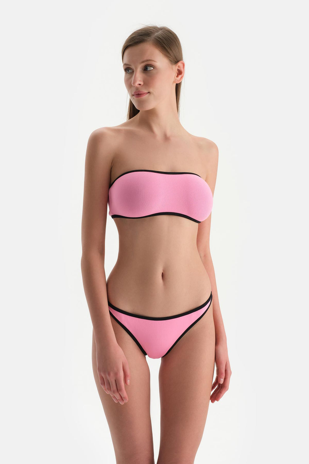 Siyah-Pembe Düşük Bel Alt