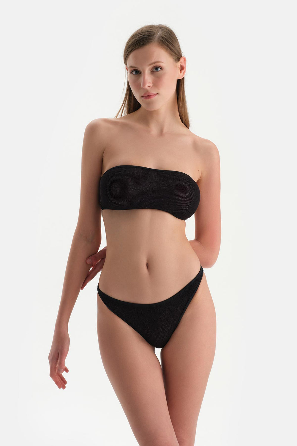 Siyah-Pembe Düşük Bel Alt