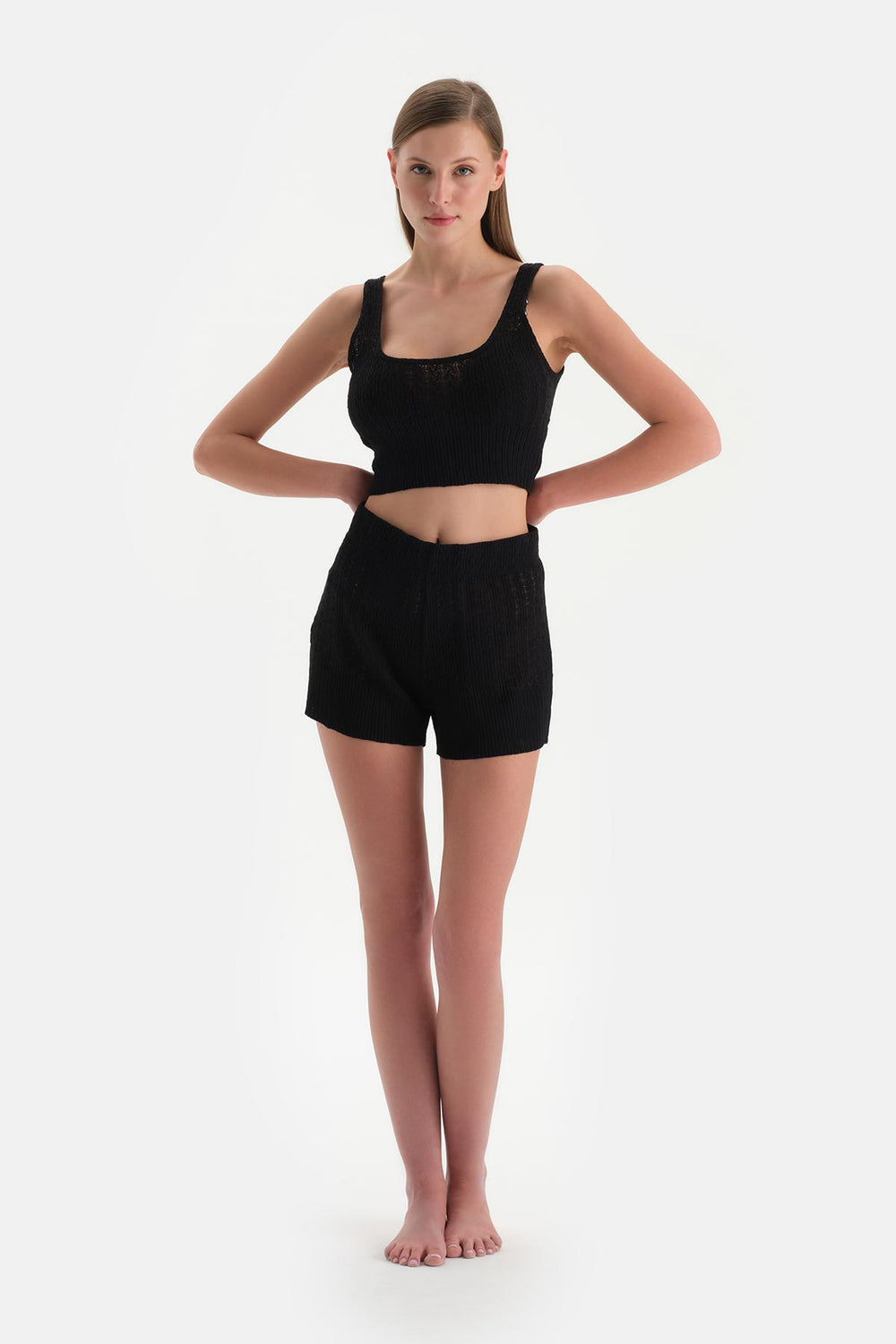 Siyah Kısa Şort