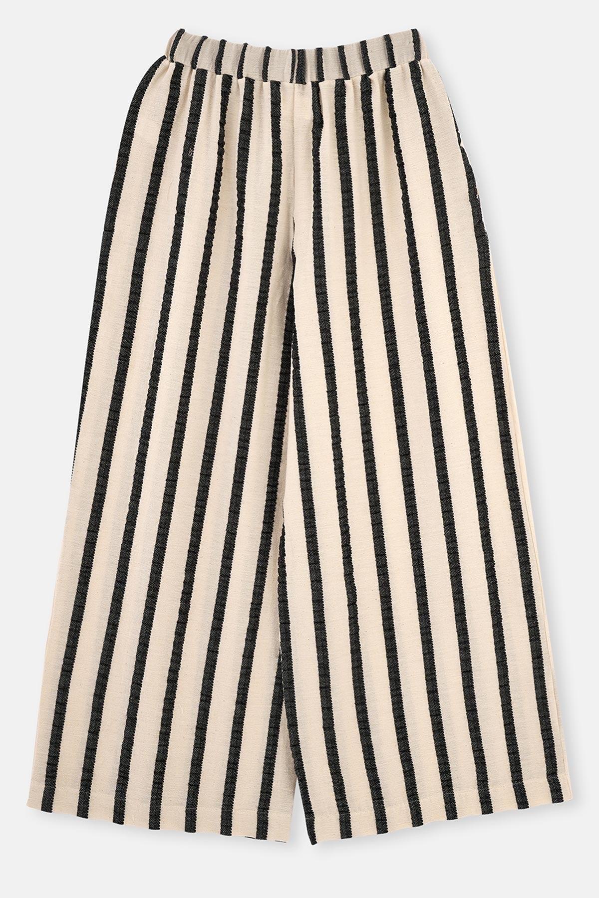 Ekru-Siyah Ryder Act - Anatolia Koleksiyonu - Dokuma Pantolon