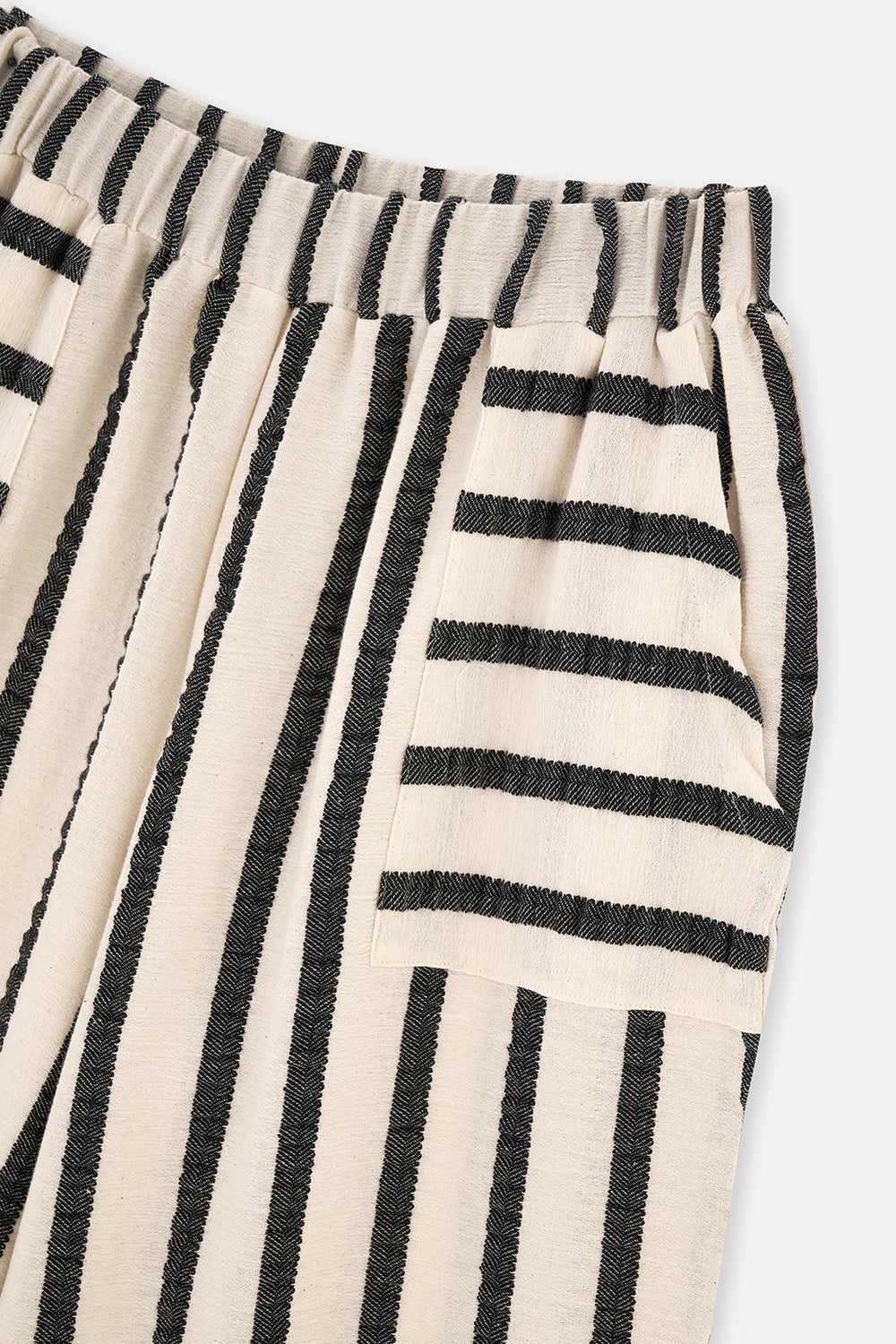 Ekru-Siyah Ryder Act - Anatolia Koleksiyonu - Dokuma Pantolon