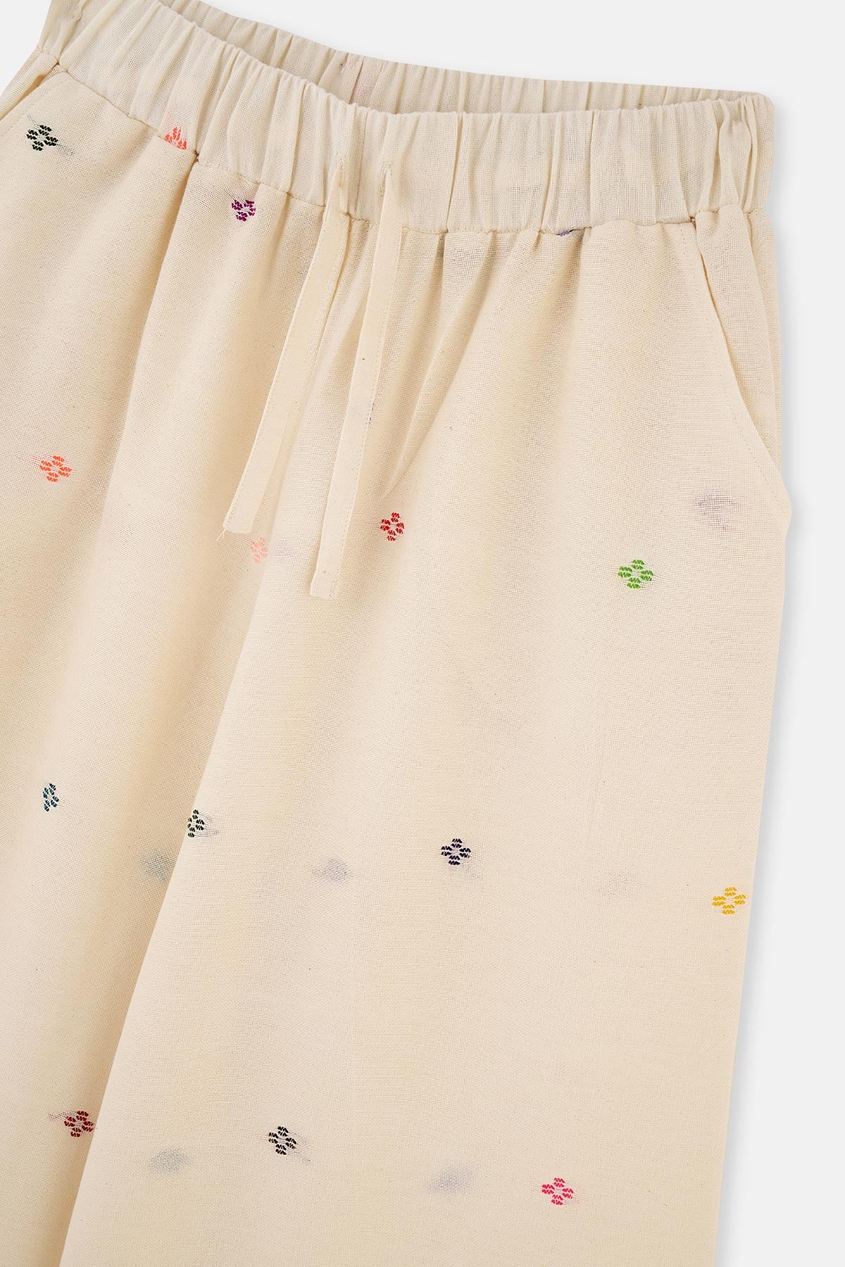 Ekru Ryder Act - Anatolia Koleksiyonu Dokuma Pantolon