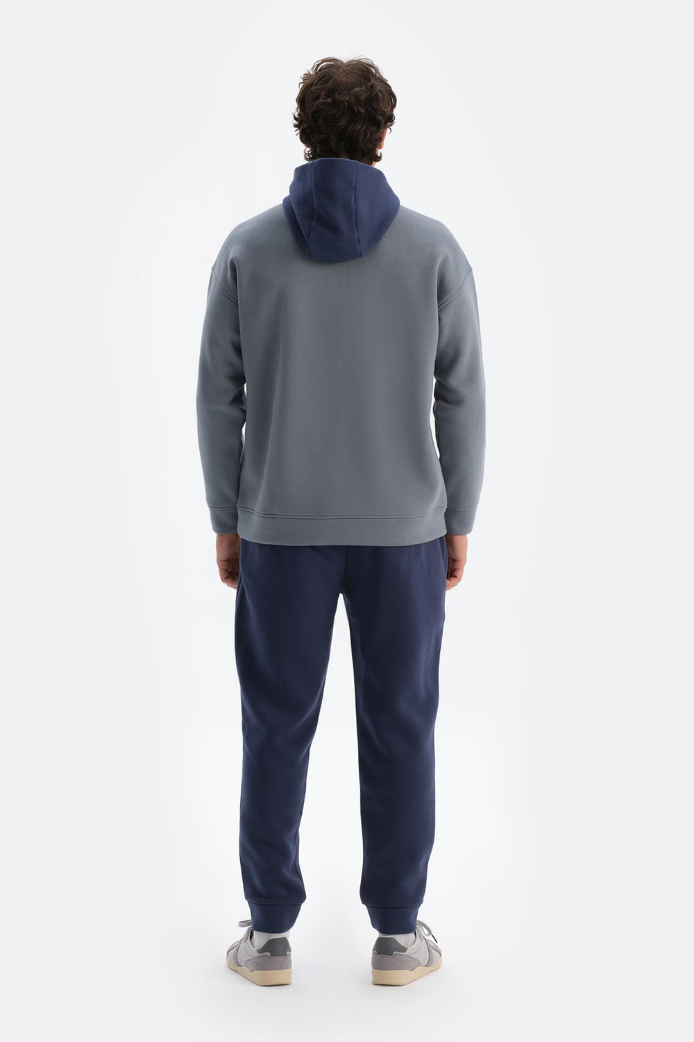 Indigo Erkek Kapişonlu Içi Şardonlu Sweatshırt