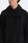 Siyah Erkek Içi Şardonlu Kapişonlu Sweatshırt