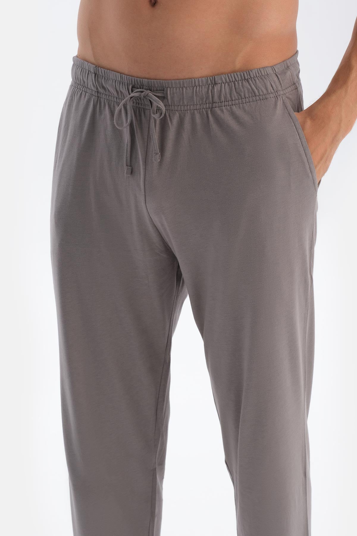 Mavi Patlı Uzun Kollu Tişört Pantolon Pijama Takımı