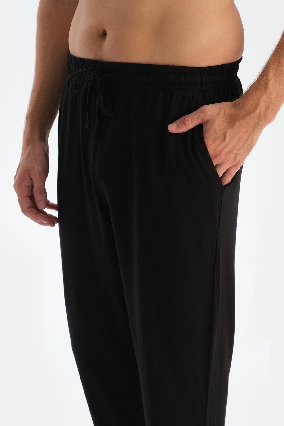 Siyah Desenli Uzun Kollu Üçlü Pijama Takımı