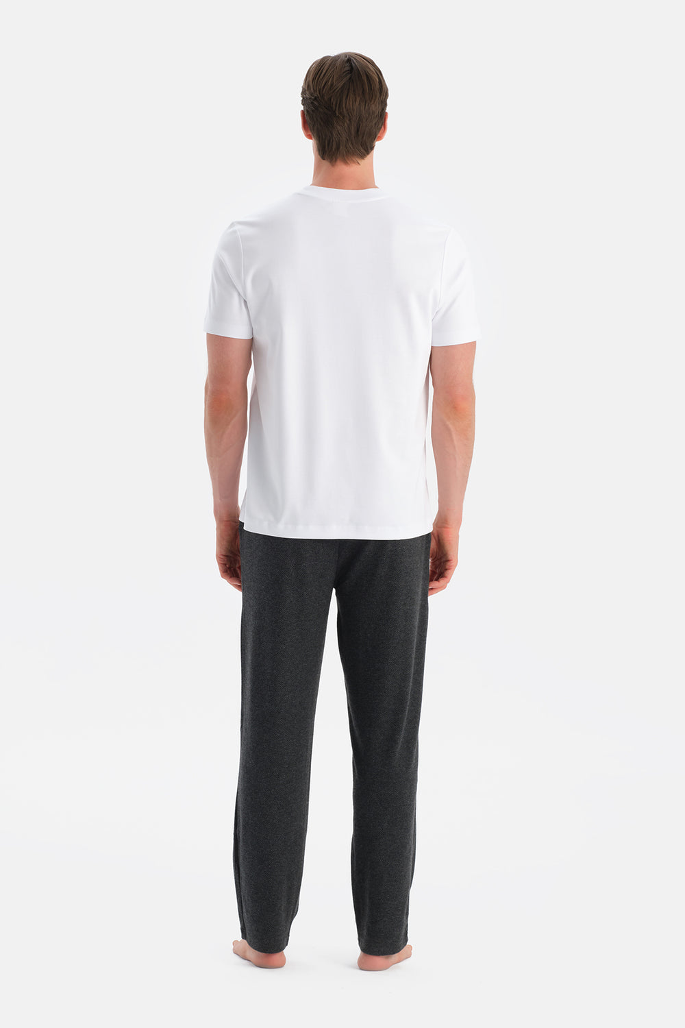 Antrasıt Boru Paça Örme Pantolon