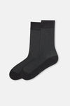 Black MENS TEXTURED VISCOSE SOCKS
