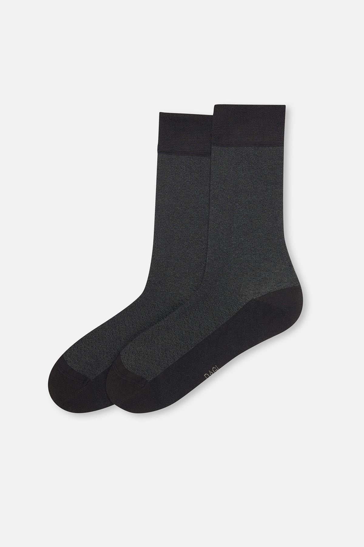 Black MENS TEXTURED VISCOSE SOCKS