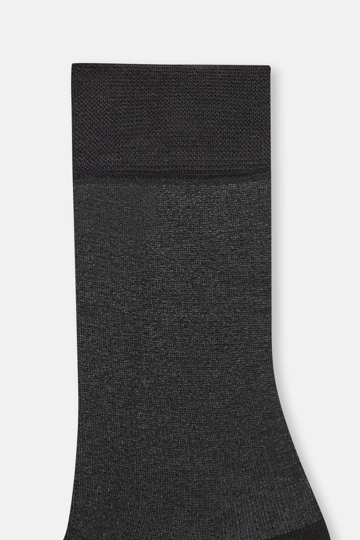 Black MENS TEXTURED VISCOSE SOCKS