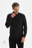 Antrasıt Erkek Kaşmir Karışımlı Fermuar Yaka Triko