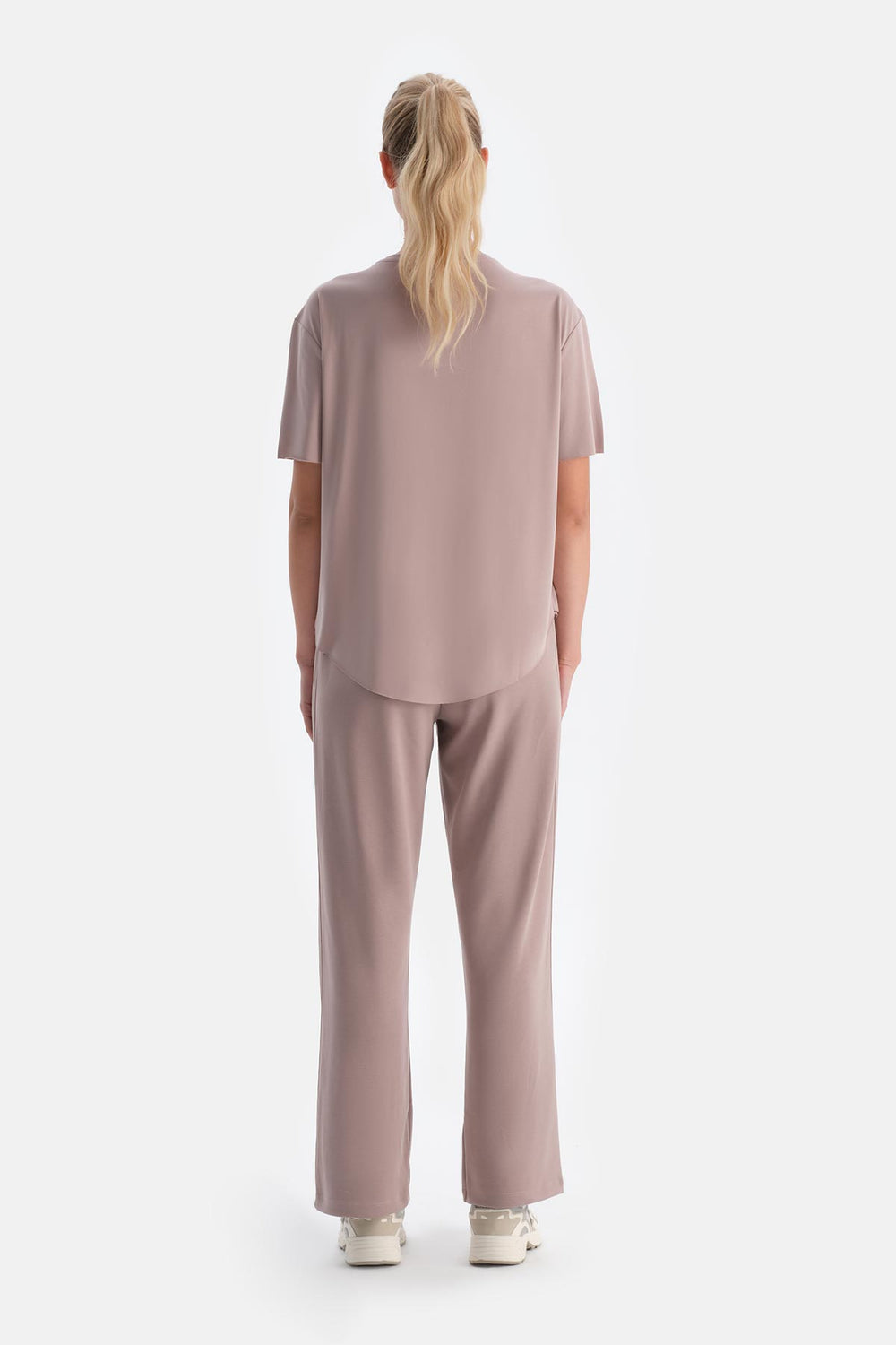 Pudra Kadın Modal Yan Detaylı Eşofman Altı