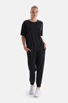 Siyah Kadın Modal Jogger Eşofman Altı