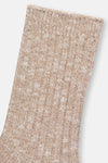 Bej Kadın Pamuklu Kışlık Çorap