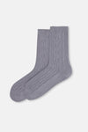 Indigo WOMENS COTTON KNITTED TEXTURED SOCKS
