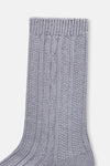 Indigo WOMENS COTTON KNITTED TEXTURED SOCKS